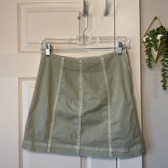 Wild Fable Sage Denim Skirt Size 8 - Picture 3 of 4